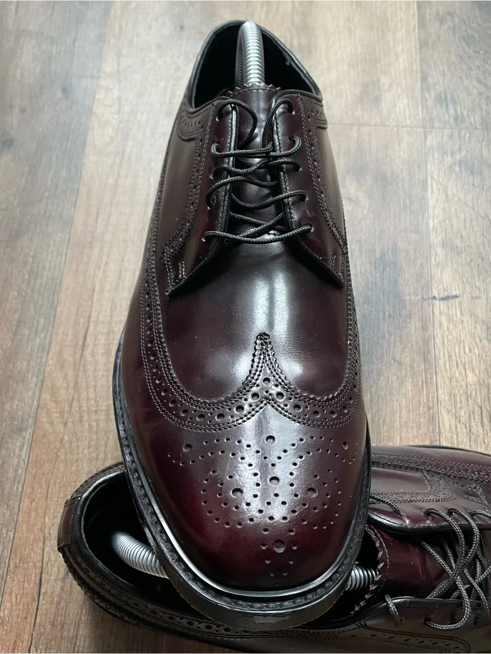 Florsheim Burgundy Leather Wingtip Derbys